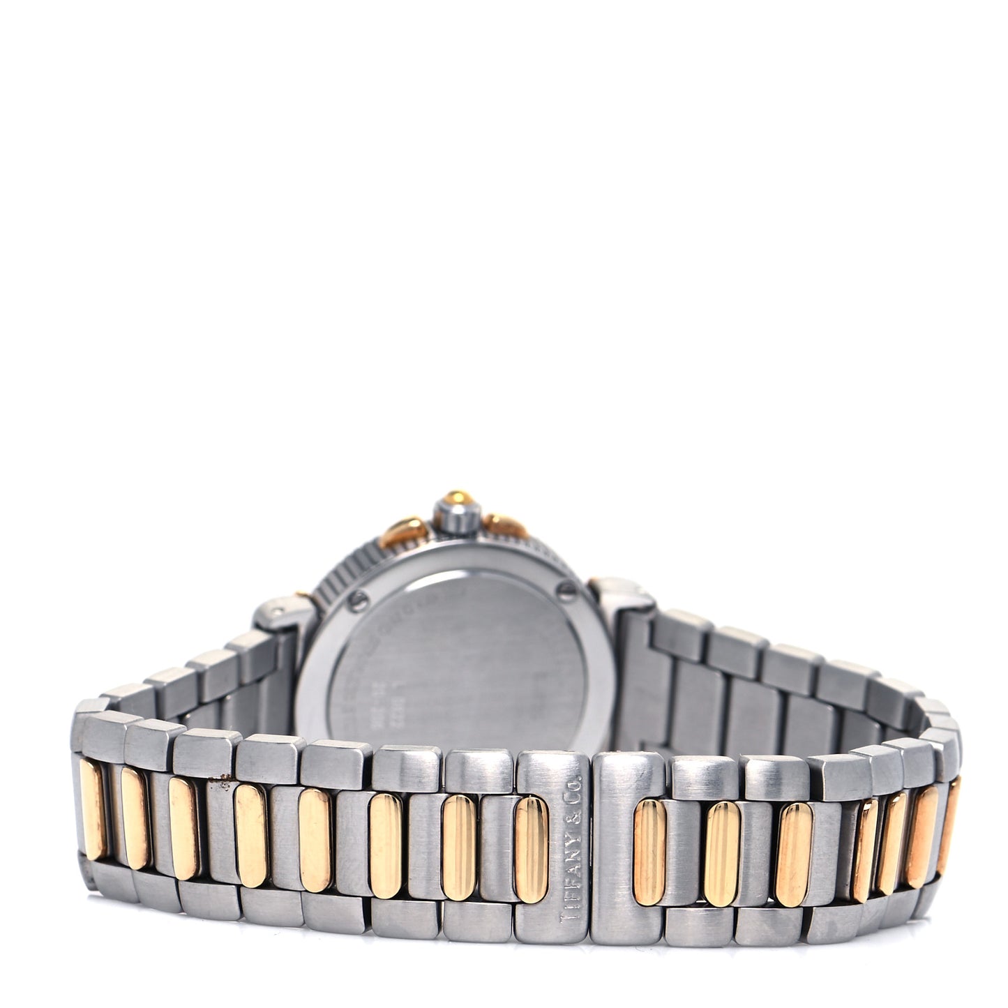 Stainless Steel 18K Yellow Gold 26mm Intaglio Quartz Watch