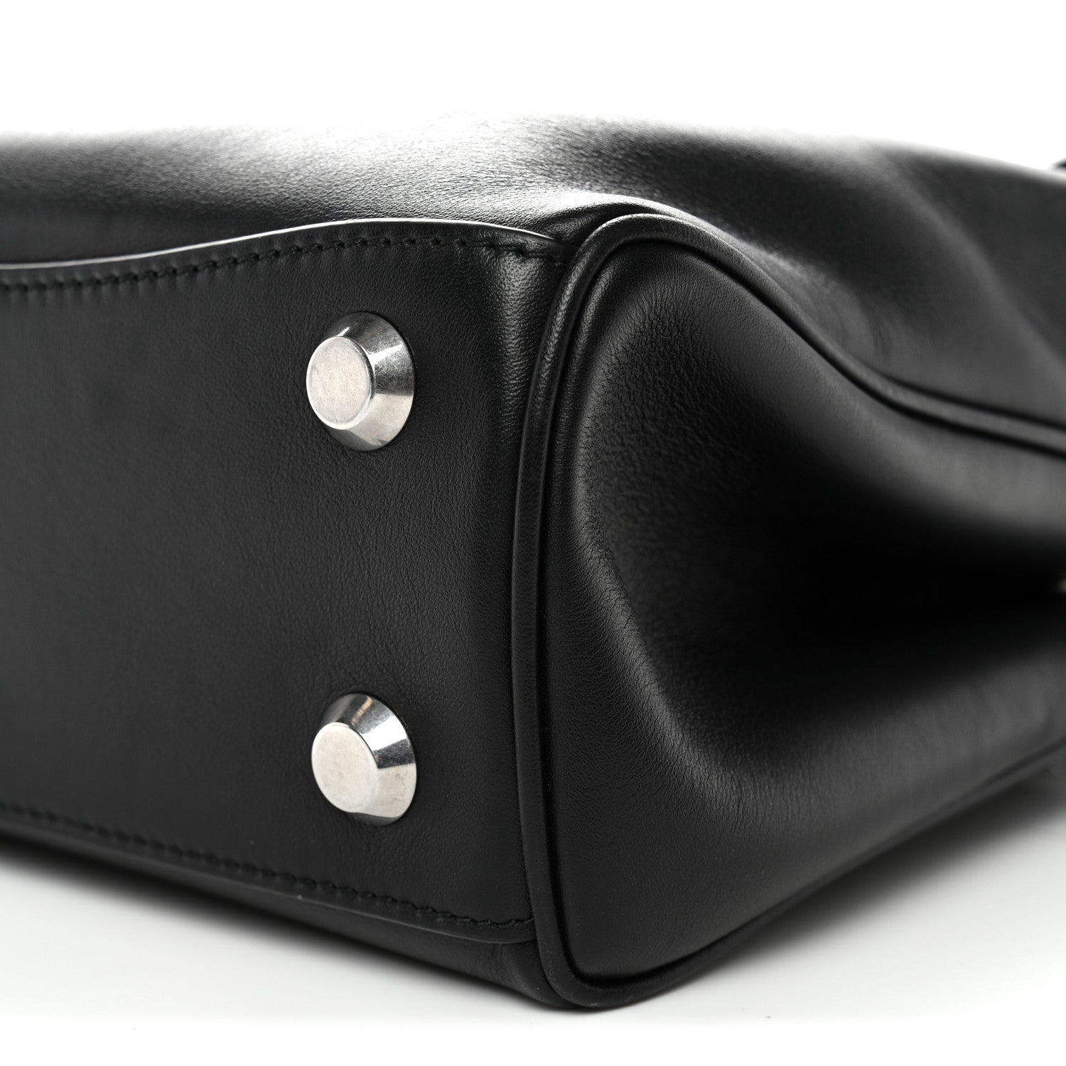 Balenciaga Natural Smooth Calfskin Mini Rodeo Top Handle Handbag Black 10 of 10