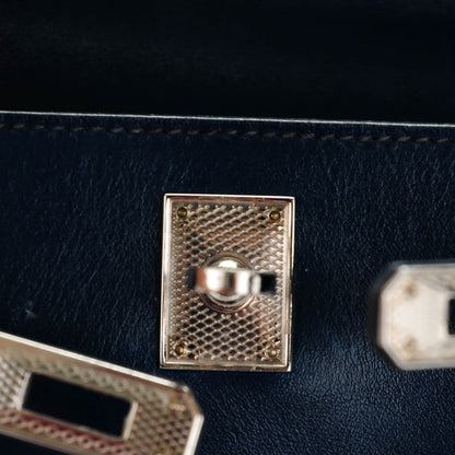 Hermes Box Kelly Pochette Bleu De Prusse 3 of 17