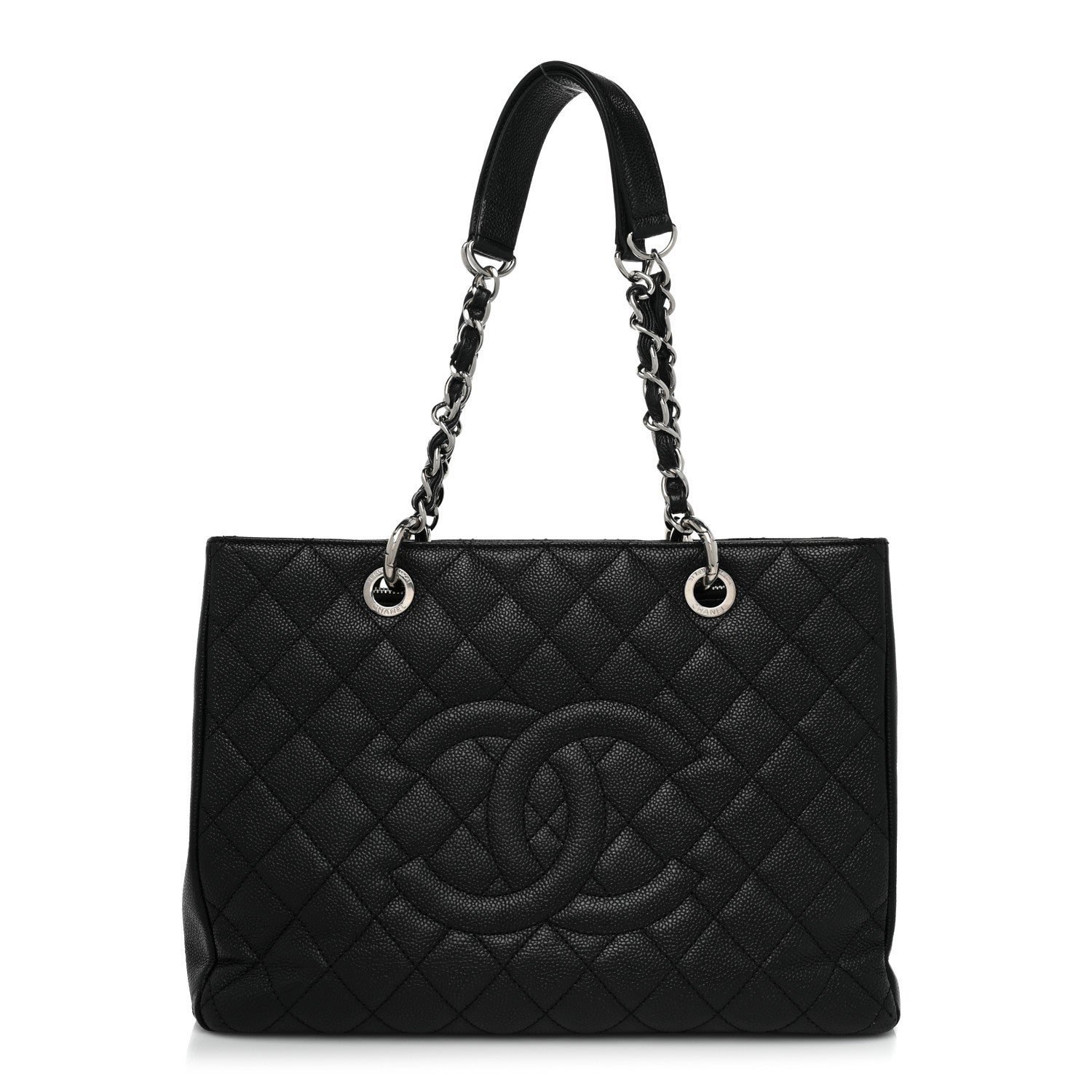 Chanel Caviar Quilted Grand Shopping Tote GST Black 1 of 14