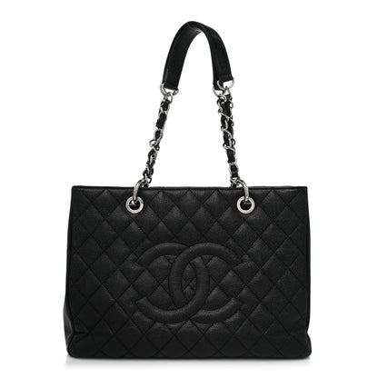 Chanel Caviar Quilted Grand Shopping Tote GST Black 1 of 14