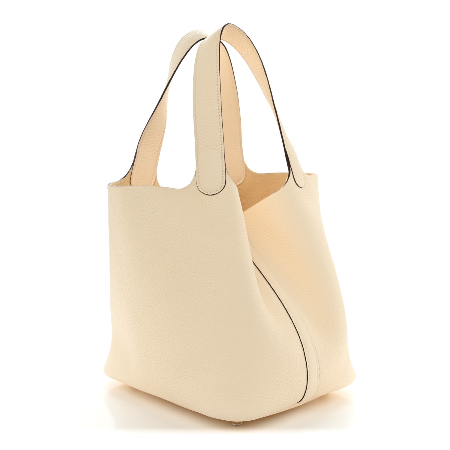 Hermes Taurillon Clemence Picotin Lock 22 MM Nata 3 of 11