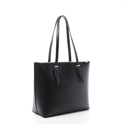 Versace Calfskin Shopping Tote Black 3 of 9