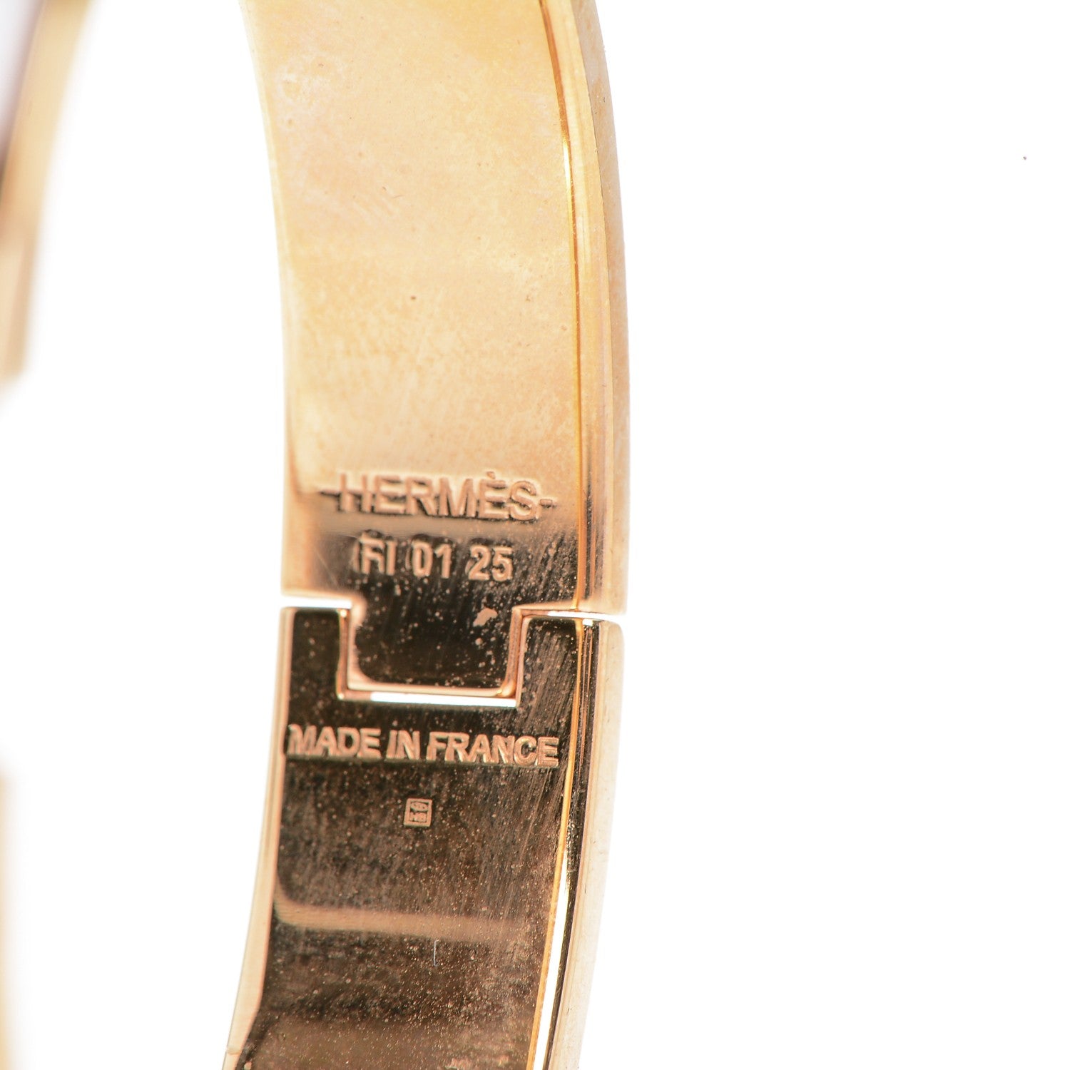 Hermes Enamel Narrow Clic Clac H Bracelet PM White 4 of 4