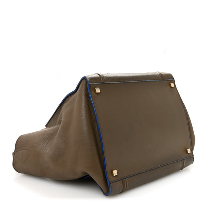 Celine Baby Grained Medium Phantom Luggage Taupe Blue Trim 4 of 10