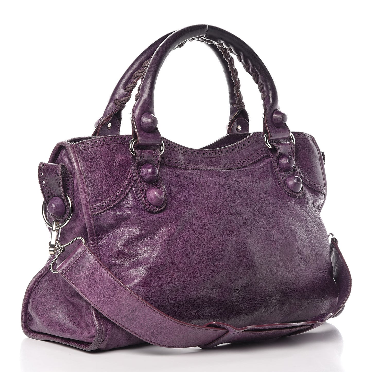 Agneau Giant Brogues Hardware City Raisin