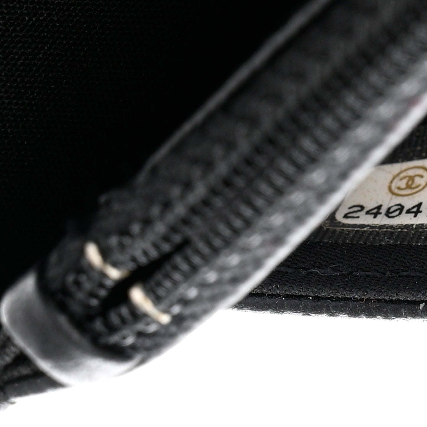 Caviar Camellia Embossed Wallet On Chain WOC Black