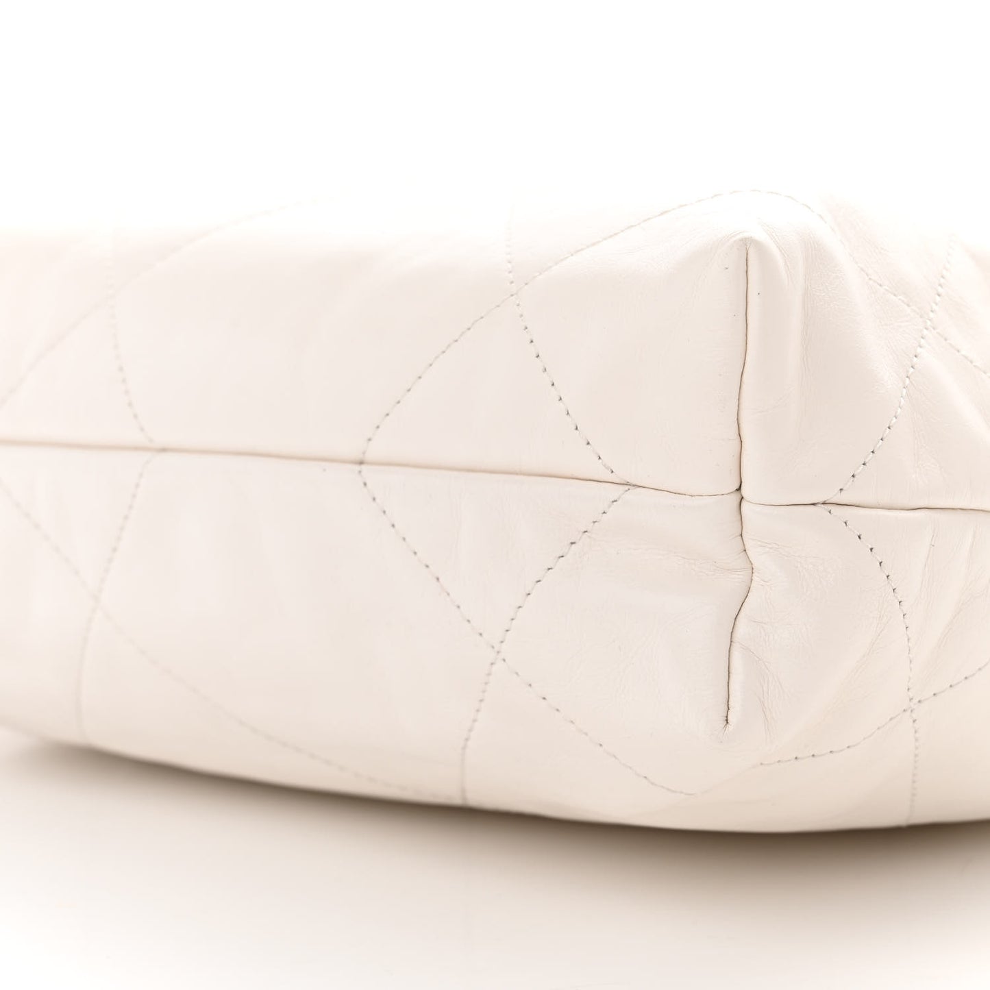 Calfskin Quilted Small Chanel 22 White