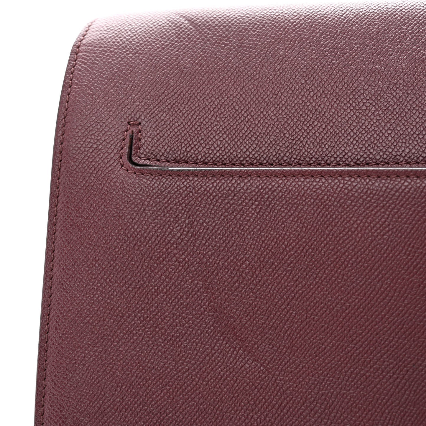 Grained Calfskin Large T Clasp Tara Crossbody Bag Cabernet