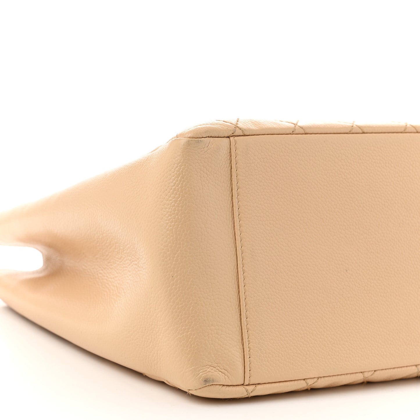 Caviar Quilted Grand Shopping Tote GST Beige Clair