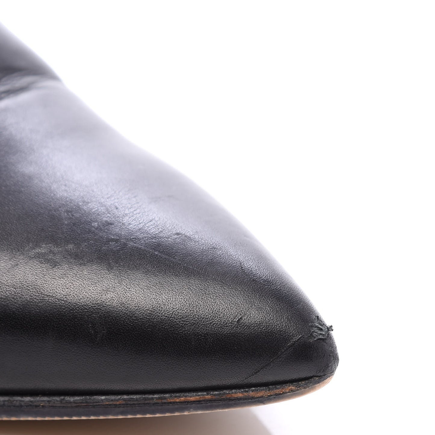 Calfskin Rockstud Double Buckle 65mm Ankle Boots 36 Black