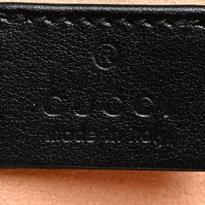 Gucci Calfskin Matelasse Aria Super Mini GG Marmont Shoulder Bag Black 6 of 10