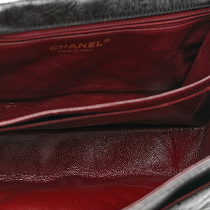 Chanel Glazed Aged Calfskin Quilted Accordion Reissue 2.55 Flap Black 4 of 8