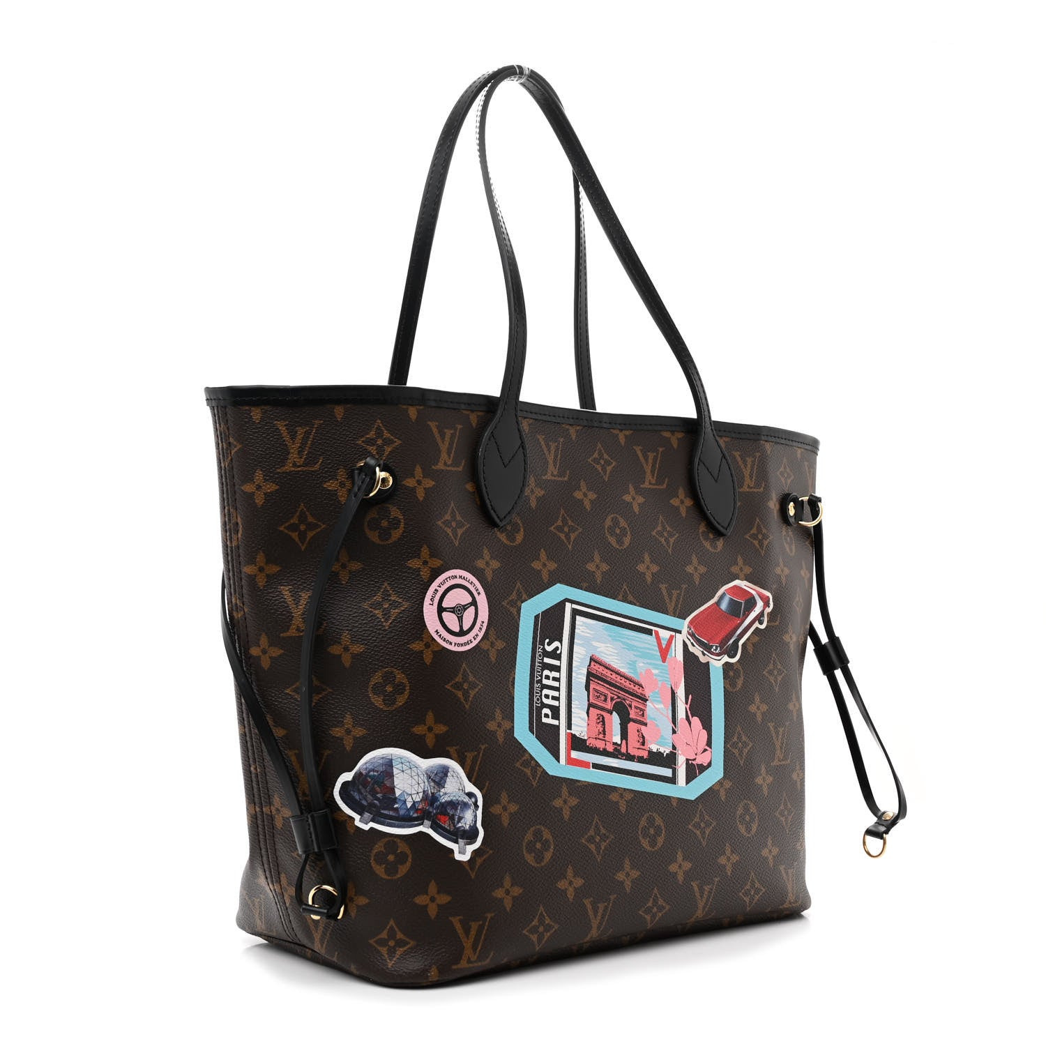 Louis Vuitton Monogram World Tour Neverfull MM 4 of 12