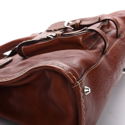 Chloe Calfskin Edith Satchel Whiskey 11 of 12