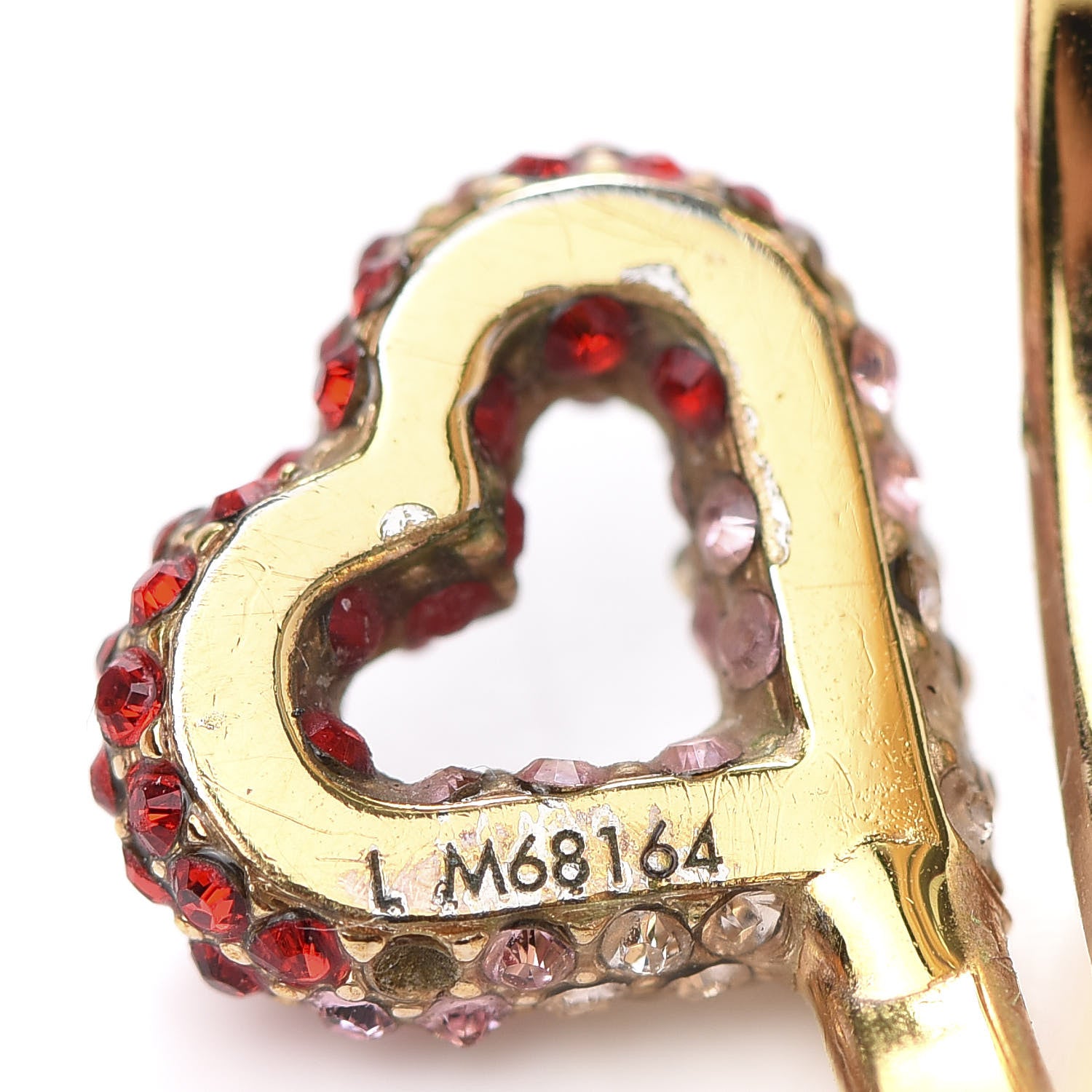 Louis Vuitton Swarovski LV and V Heart Strass Ring L Rose Gold 5 of 7