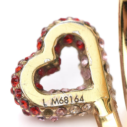 Louis Vuitton Swarovski LV and V Heart Strass Ring L Rose Gold 5 of 7