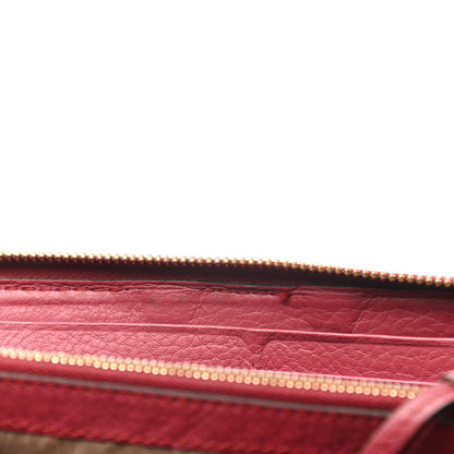 Chloe Grained Calfskin Marcie Long Zip Around Wallet Red 14 of 14