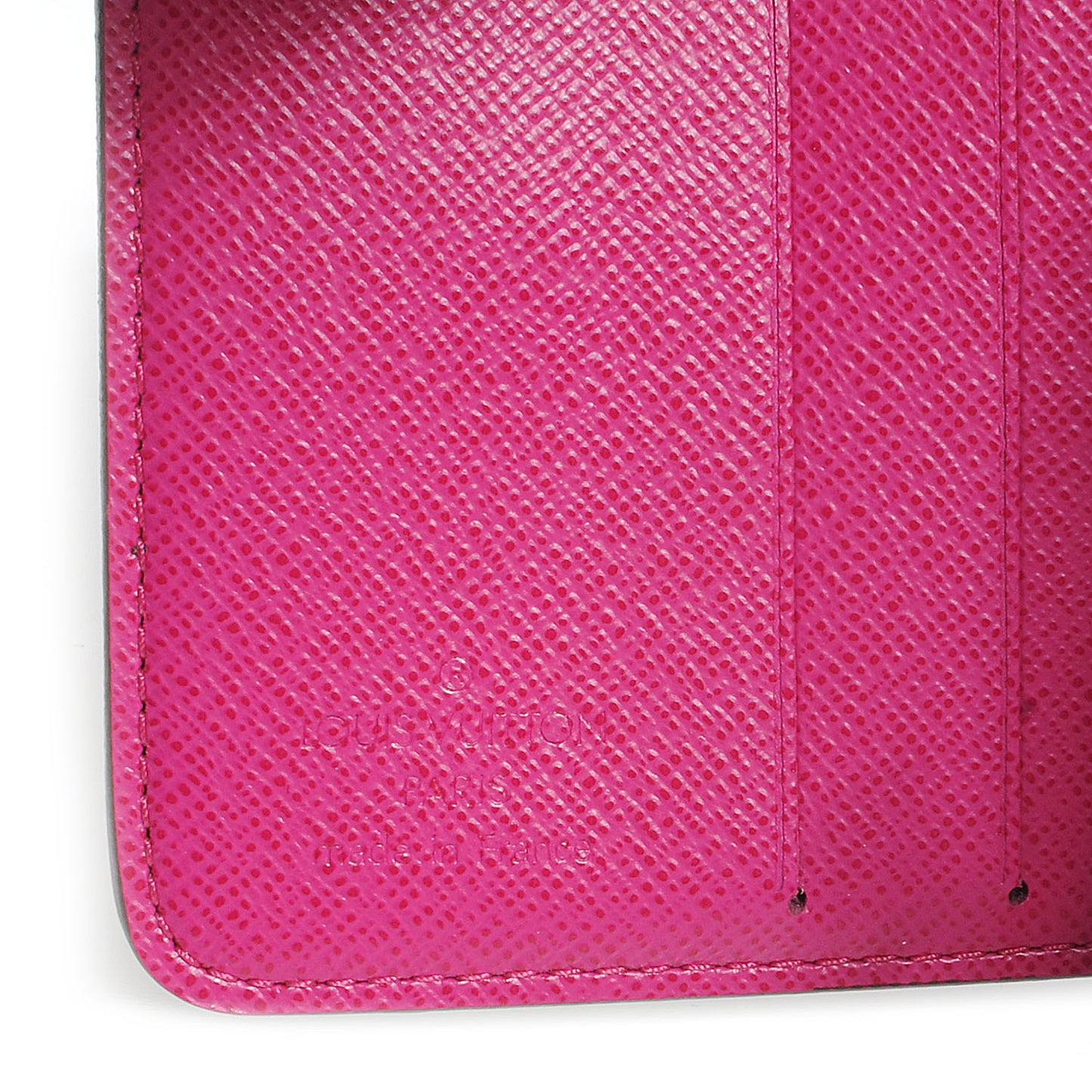 Monogram Perforated Compact Zipped Wallet Fuchsia