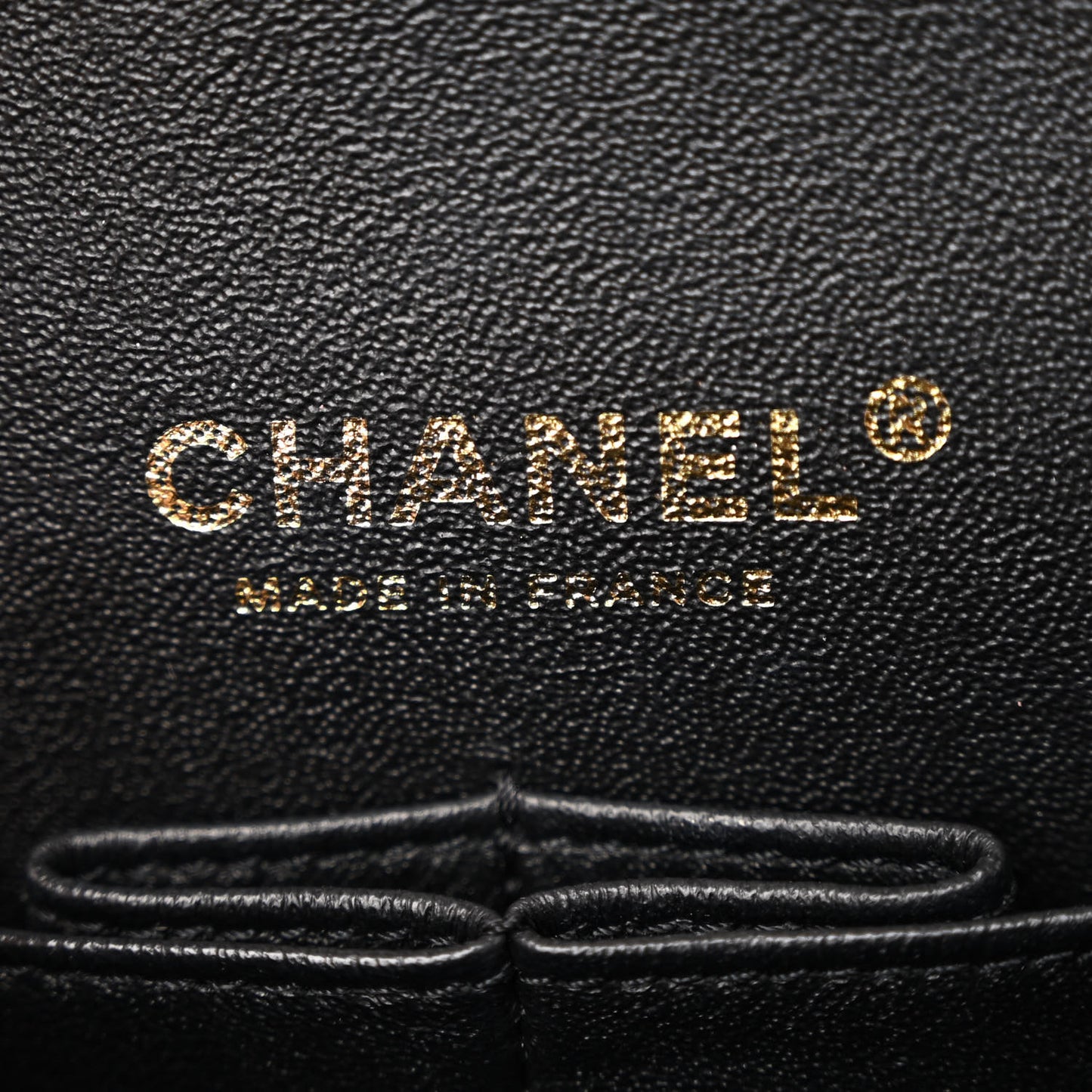 Metallic Calfskin Crocodile Embossed Crocodile Rectangular Small Flap Gold