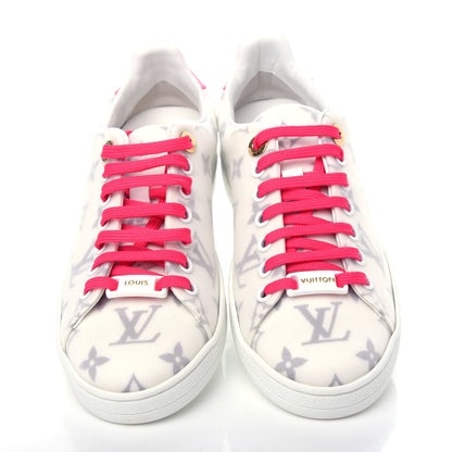 Louis Vuitton Technical Fabric Calfskin Frontrow Sneakers 35.5 Pink 5 of 12