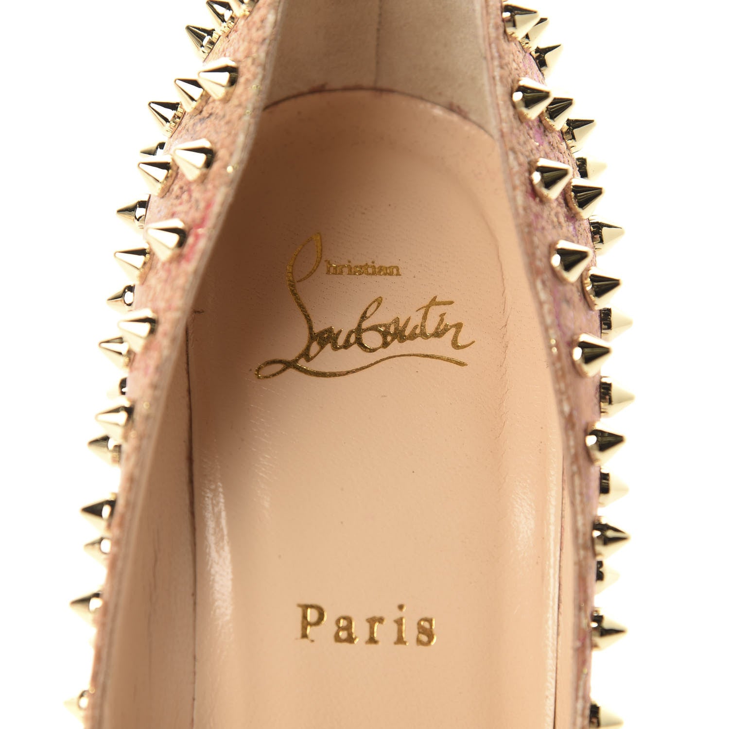 Christian Louboutin Cork Patent Bloom Print Follies Spikes 100 Pumps 39.5 Version Multicolor 10 of 11