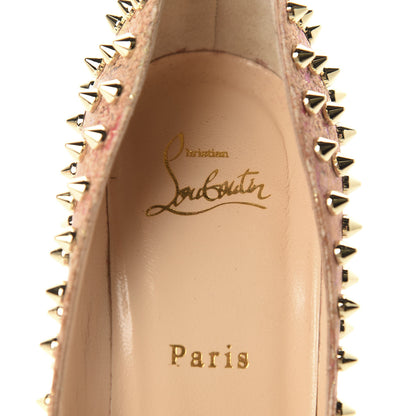 Christian Louboutin Cork Patent Bloom Print Follies Spikes 100 Pumps 39.5 Version Multicolor 10 of 11