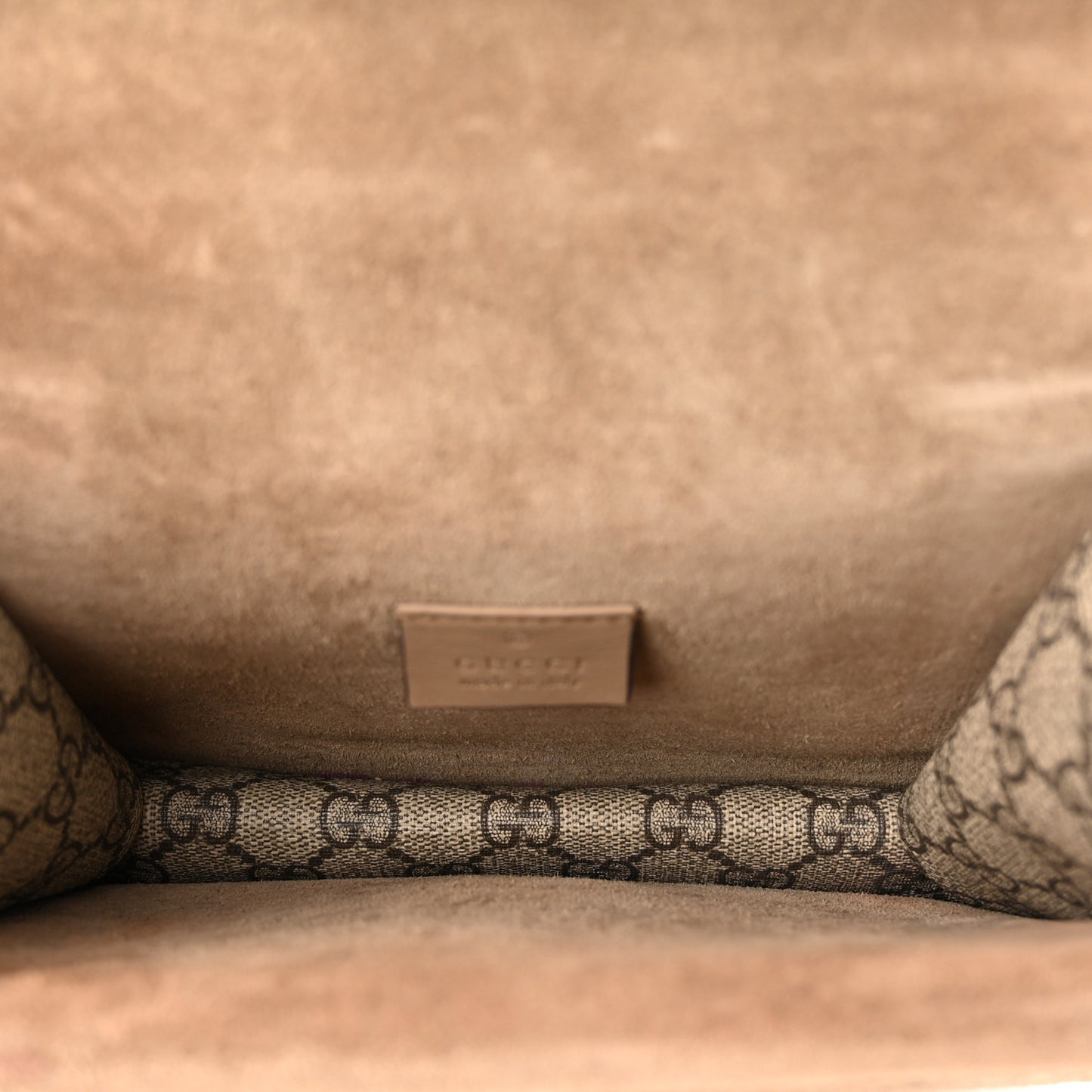 GG Supreme Monogram Mini Dionysus Shoulder Bag Taupe