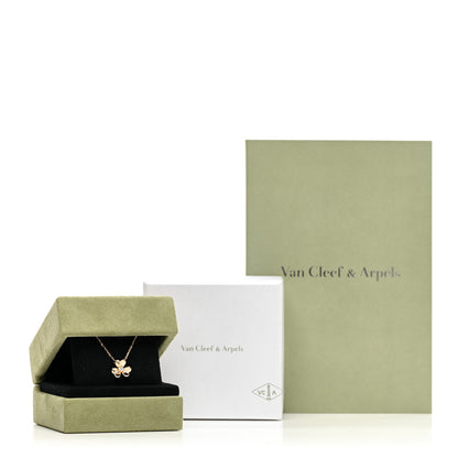 Van Cleef & Arpels 18K Yellow Gold Diamond Mini Frivole Pendant Necklace 5 of 5