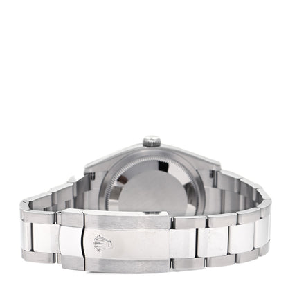 Rolex Stainless Steel 18K White Gold Diamond 36mm Oyster Perpetual Datejust Watch Blue Jubilee 126234 3 of 5