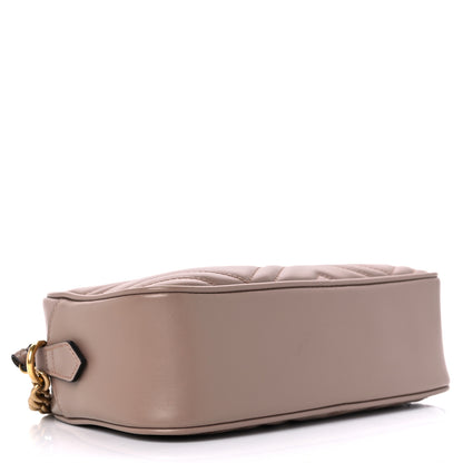 Gucci Calfskin Matelasse Small GG Marmont Chain Shoulder Bag Porcelain Rose 4 of 11