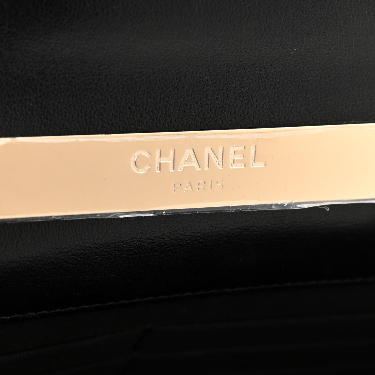 Chanel Lambskin Quilted Top Handle Wallet On Chain WOC Black 6 of 12