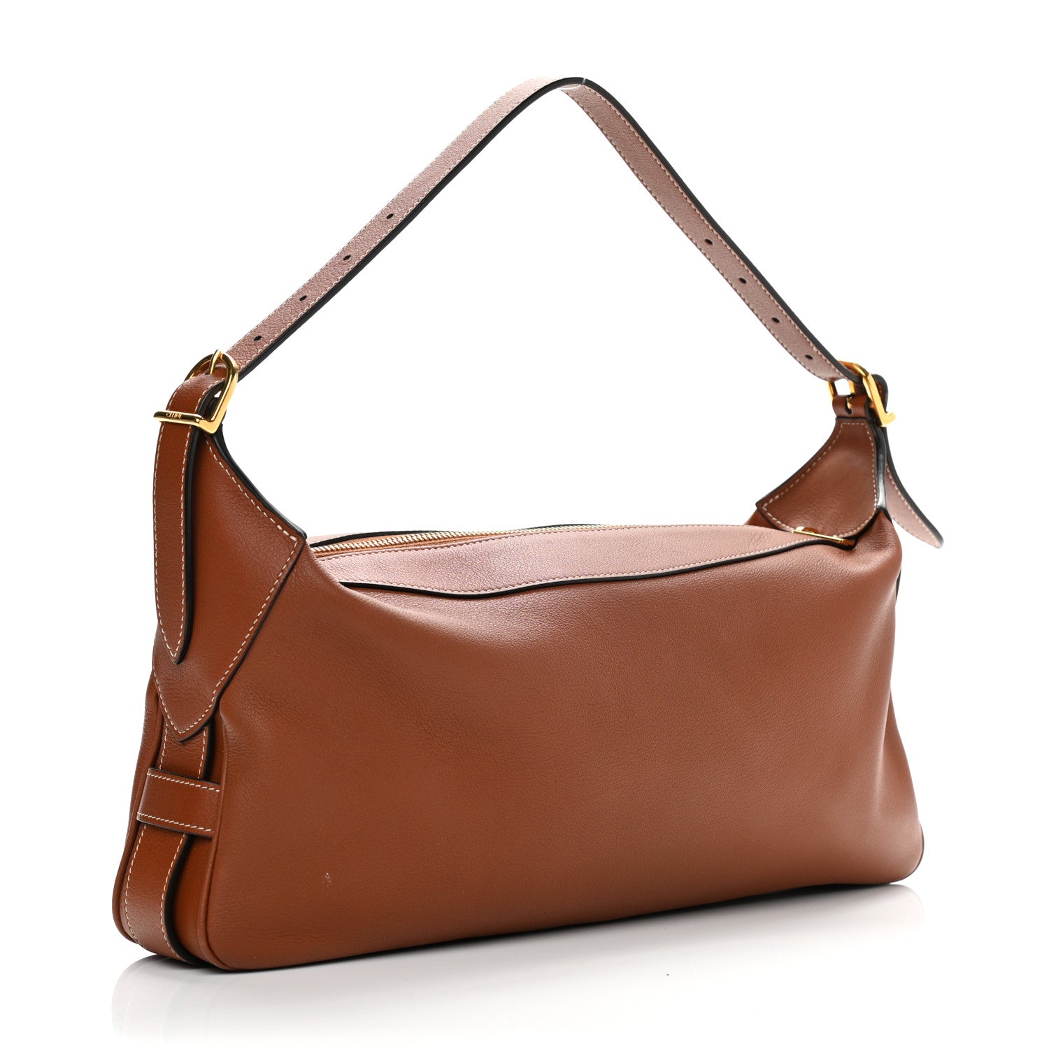 Celine Supple Calfskin Medium Romy Shoulder Bag Tan 3 of 12