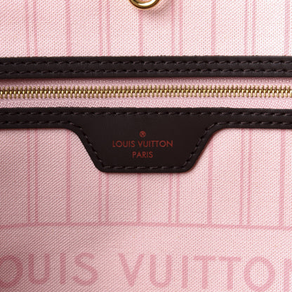 Louis Vuitton Damier Ebene Neo Neverfull MM Rose Ballerine 6 of 9