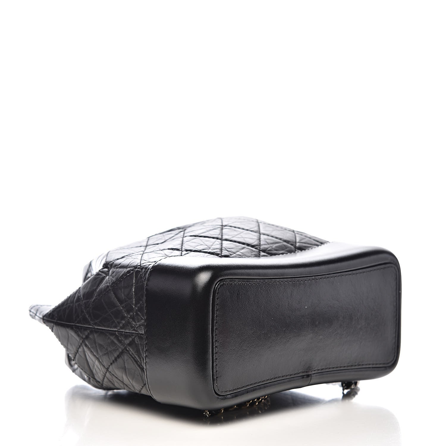 Chanel Aged Calfskin Quilted Small Gabrielle Backpack Black 4 of 12