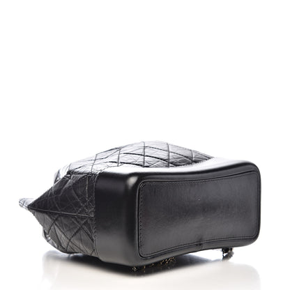 Chanel Aged Calfskin Quilted Small Gabrielle Backpack Black 4 of 12