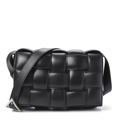 Bottega Veneta Nappa Maxi Intreccio Padded Cassette Crossbody Bag Black 1 of 9