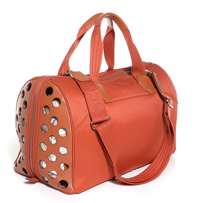 Hermes Toile Buffle Skipper TouTou Pet Carrier Potiron 3 of 16