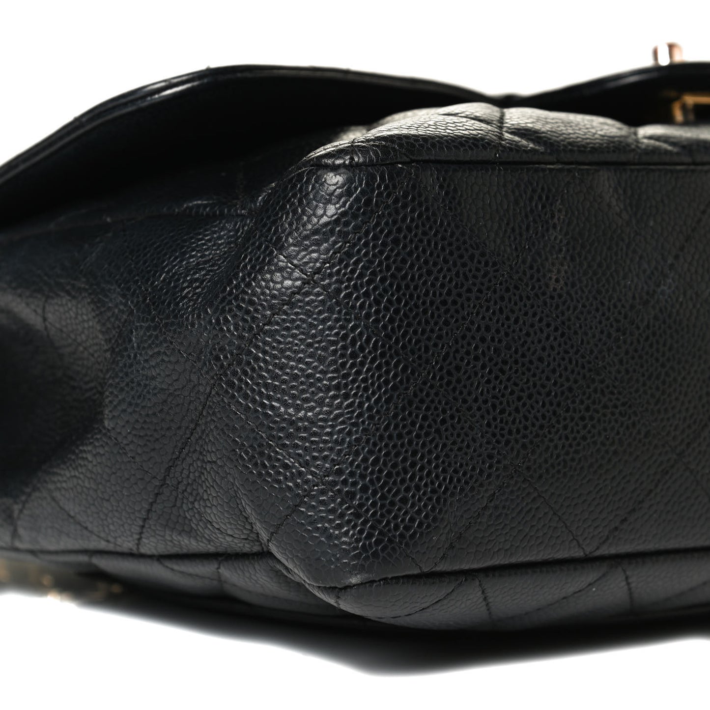 Caviar Quilted Jumbo Single Flap Black