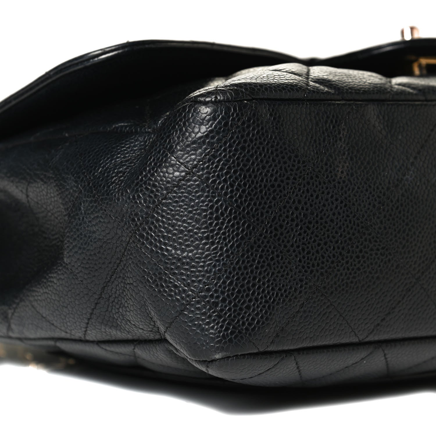 Chanel Caviar Quilted Jumbo Single Flap Black 7 of 11