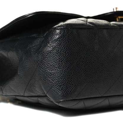 Chanel Caviar Quilted Jumbo Single Flap Black 7 of 11