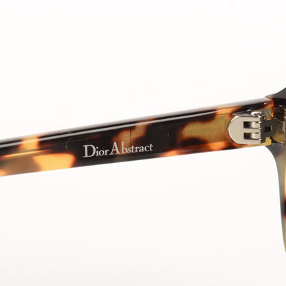 Christian Dior Abstract Square Mirrored Sunglasses Spotted Havana Green 4 of 7