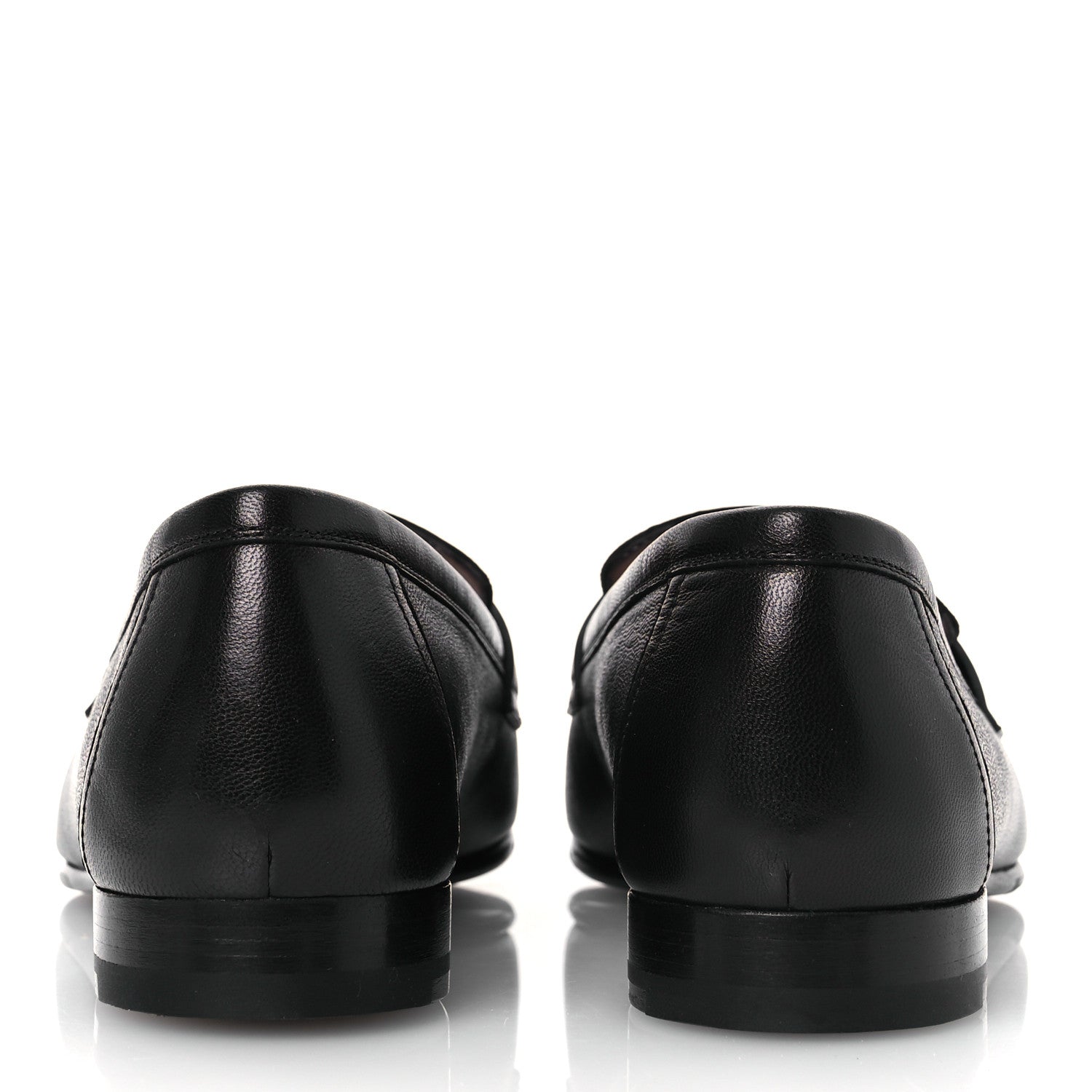Hermes Goatskin Womens Paris Loafers 37 Black 5 of 12