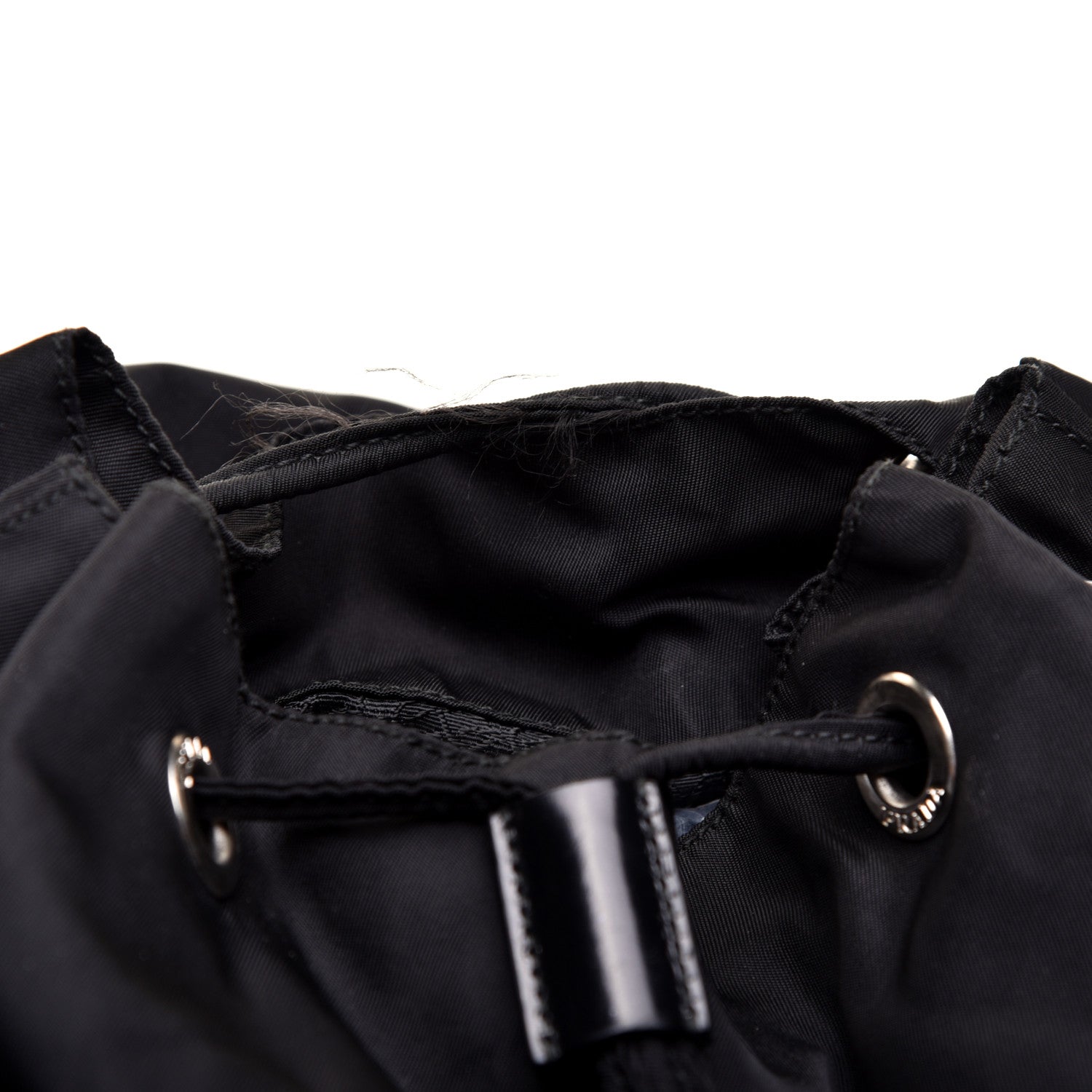 Prada Tessuto Nylon Vela Saffiano Large Backpack Black 10 of 13