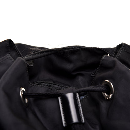 Prada Tessuto Nylon Vela Saffiano Large Backpack Black 10 of 13