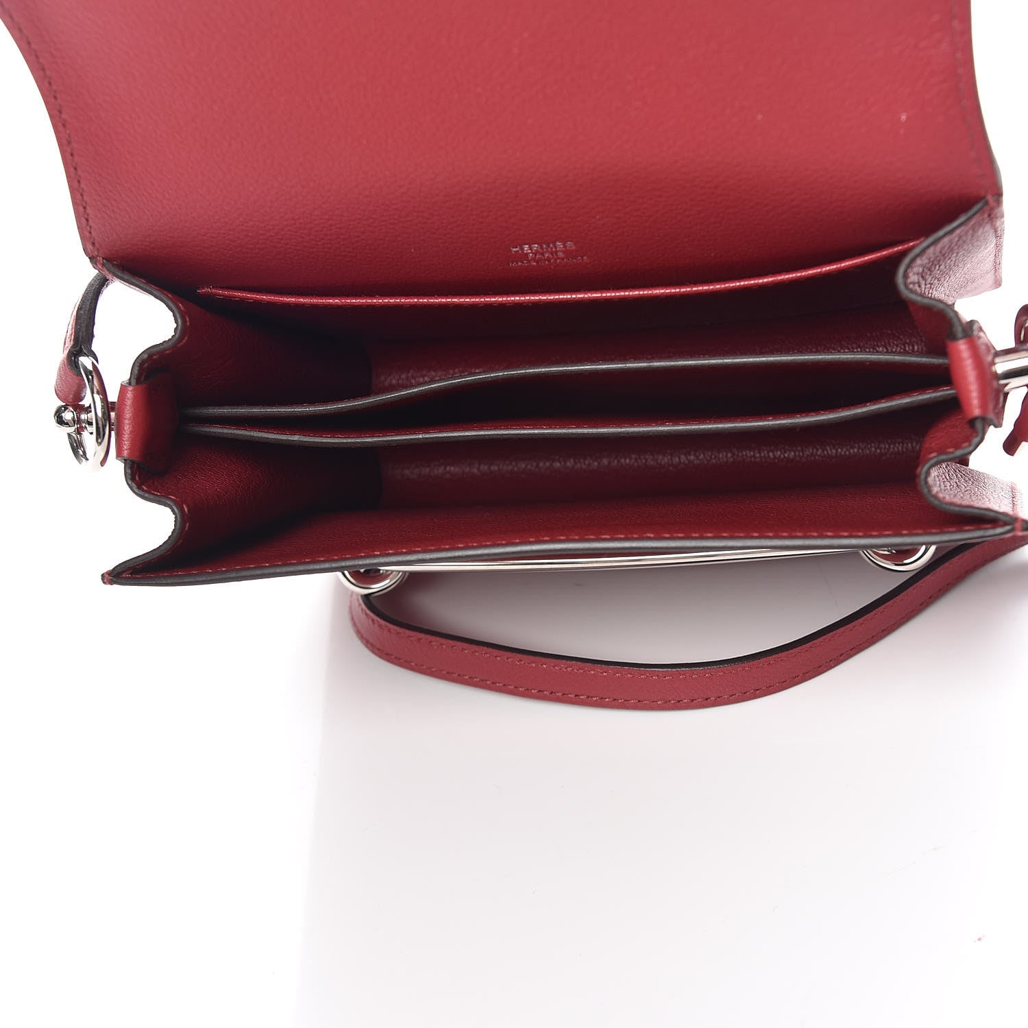 Hermes Evercolor Mini Sac Roulis Rouge Grenat 5 of 9
