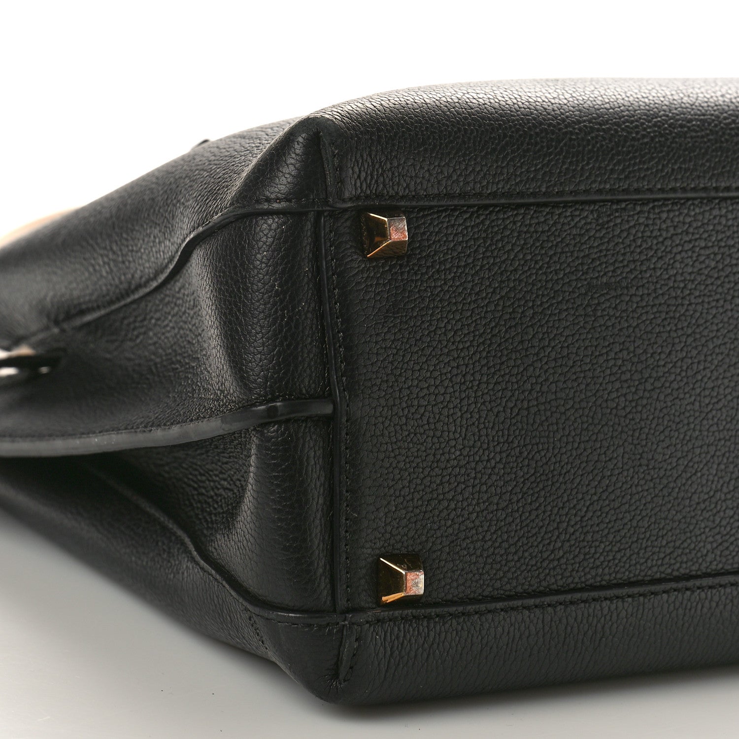 MCM Grained Calfskin Large Milla Tote Black 8 of 16
