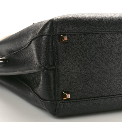 MCM Grained Calfskin Large Milla Tote Black 8 of 16