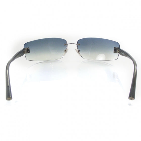 Frameless CC Logo Sunglasses Blue Gradient
