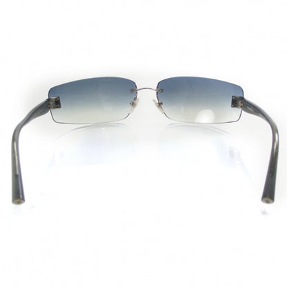 Chanel Frameless CC Logo Sunglasses Blue Gradient 3 of 13